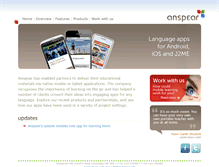 Tablet Screenshot of anspear.com